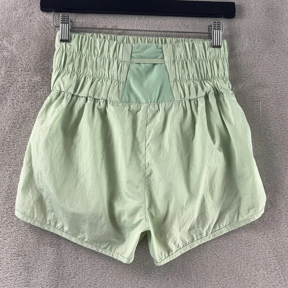 Free People FP‎ Movements Boxing Shorts Womens Size XS Green Casual Lounge